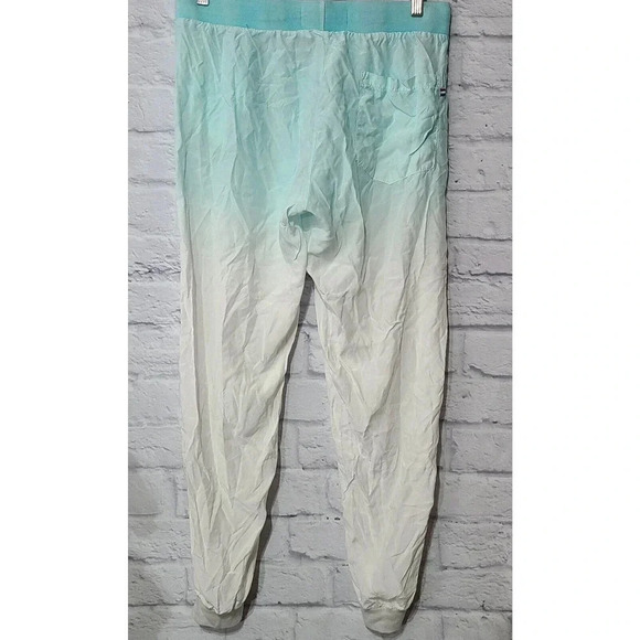 Sol Angeles Anthropologie Ombre Joggers Women's Medium Blue White Pockets - Picture 2 of 6